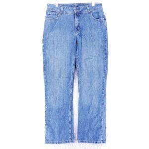 Riders Jeans Womens Size 14 M Blue Denim Straight Mid Rise Fit Casual VTG Pants